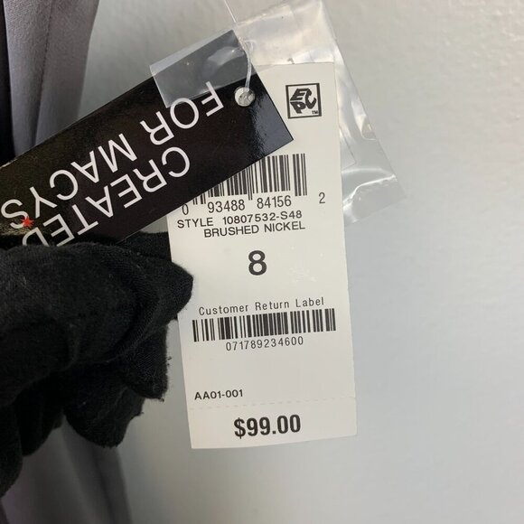 NWT INC International Concepts Satin Crepe Halter-Neck Midi Dress Size 8 - Picture 10 of 11